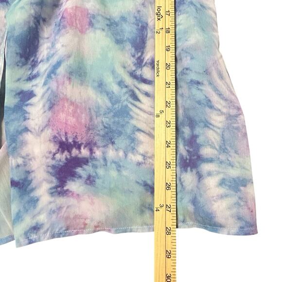 apana Resort Palazzo Pants Womens Size S Blue Purple Pink Ethereal Tie Dye NWT - Picture 10 of 12